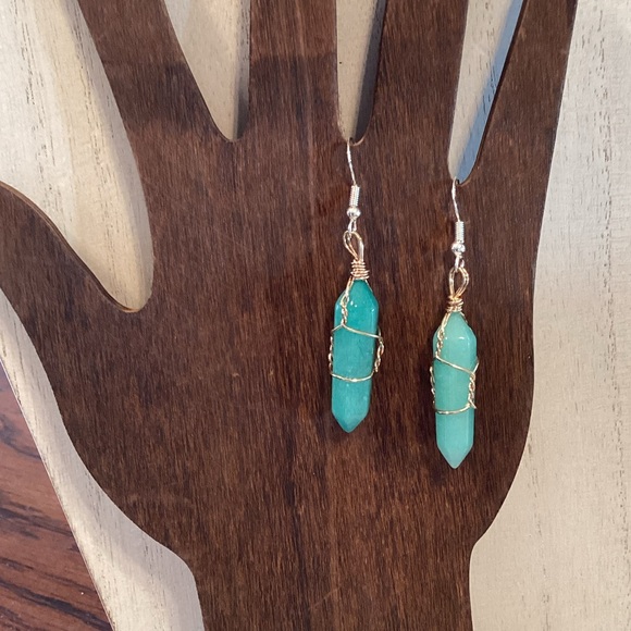 Wire Wrapped Earrings - Picture 2 of 5